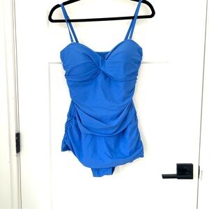 Chic Blue Women's One-Piece Swimsuit